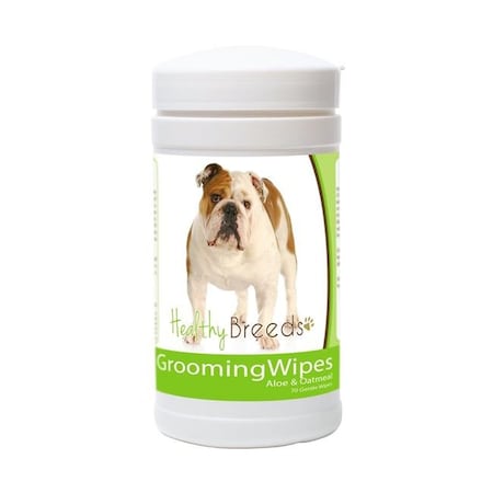 Healthy Breeds 840235151388 Bulldog Grooming Wipes 840235151388